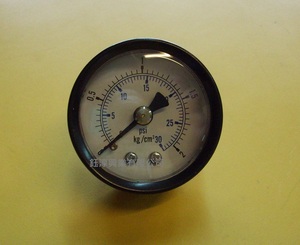 7.背接式壓力錶0-2KG(黑殼)